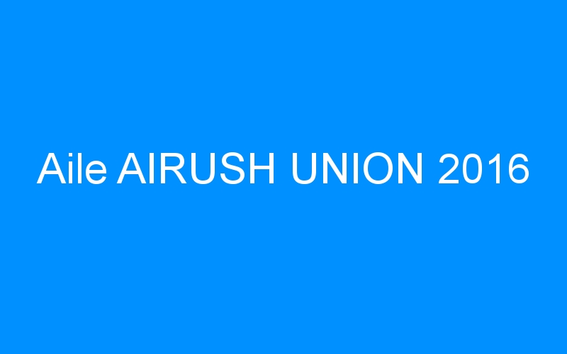 You are currently viewing Aile AIRUSH UNION 2016