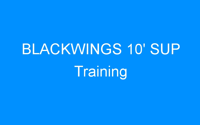 You are currently viewing BLACKWINGS 10′ SUP Training