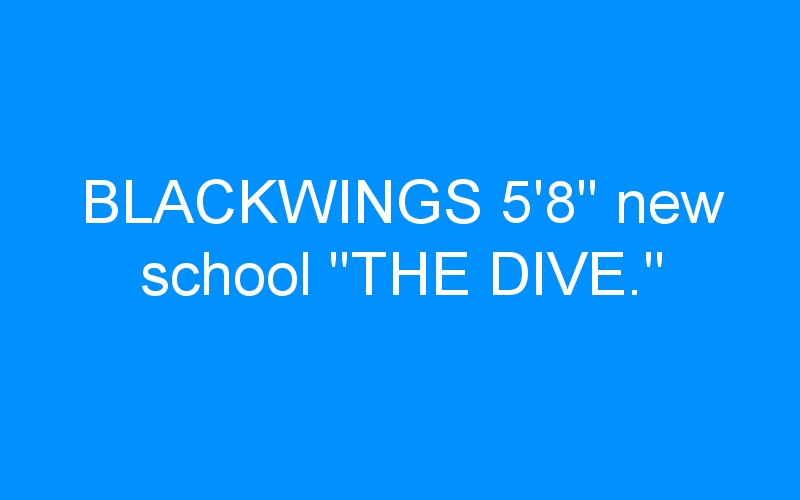 BLACKWINGS 5’8″ new school « THE DIVE. »