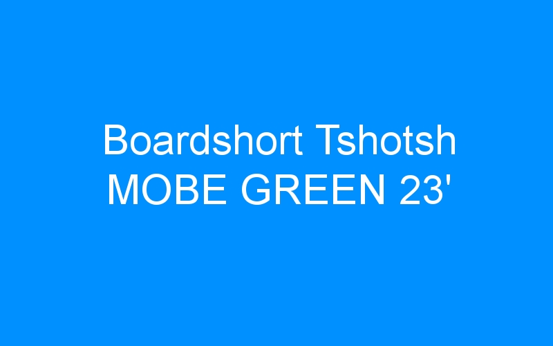 You are currently viewing Boardshort Tshotsh MOBE GREEN 23′