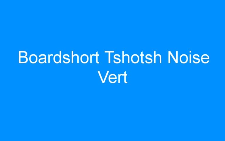 Lire la suite à propos de l’article Boardshort Tshotsh Noise Vert