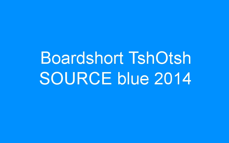 Boardshort TshOtsh SOURCE blue 2014