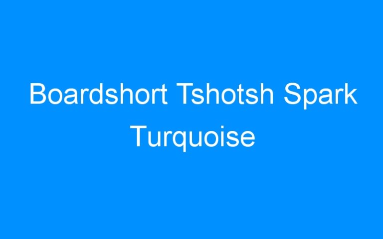 Lire la suite à propos de l’article Boardshort Tshotsh Spark Turquoise