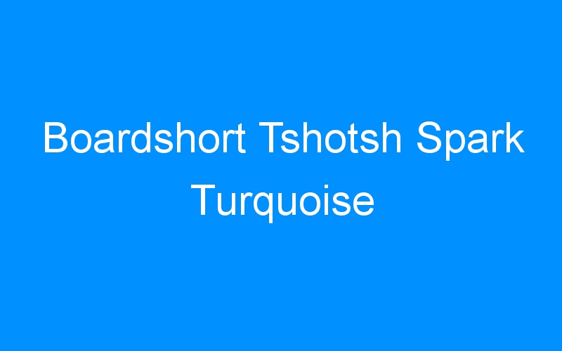 You are currently viewing Boardshort Tshotsh Spark Turquoise