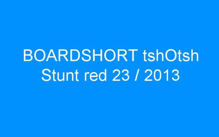 Lire la suite à propos de l’article BOARDSHORT tshOtsh Stunt red 23 / 2013