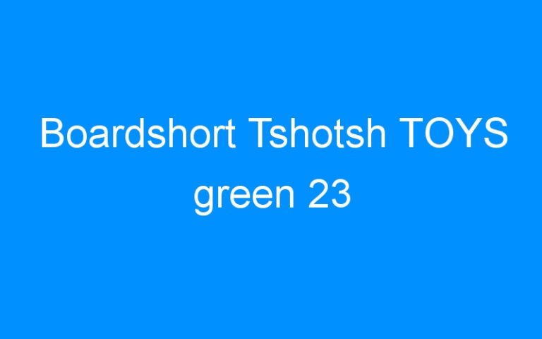 Lire la suite à propos de l’article Boardshort Tshotsh TOYS green 23