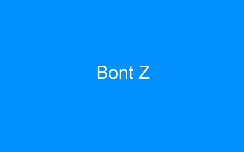 You are currently viewing Bont Z