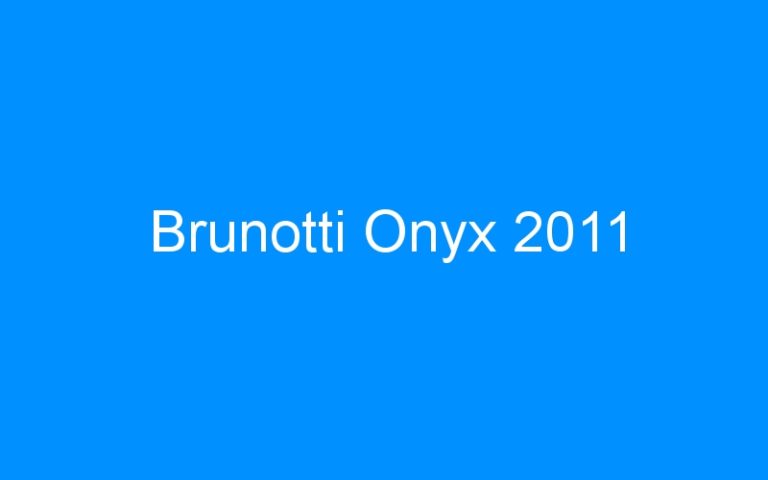 Brunotti Onyx 2011