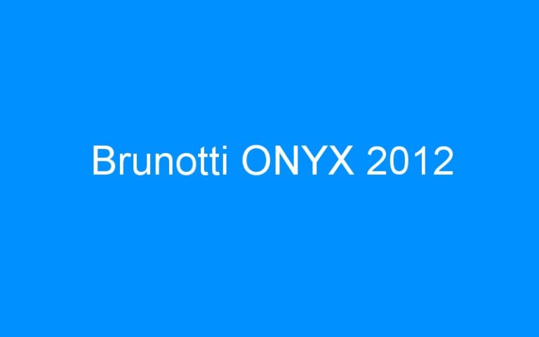 Brunotti ONYX 2012