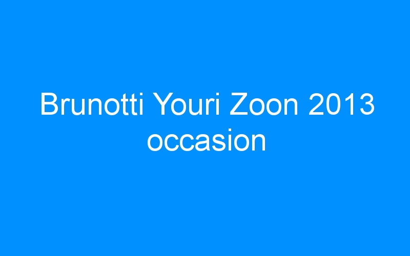 You are currently viewing Brunotti Youri Zoon 2013 occasion