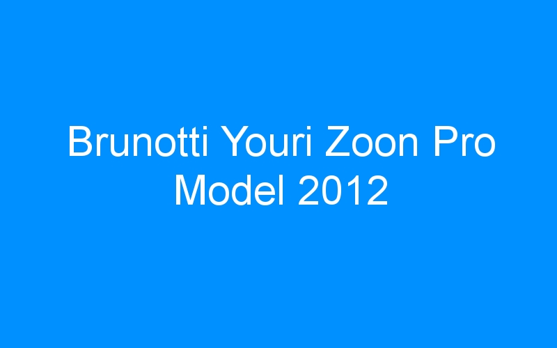 Brunotti Youri Zoon Pro Model 2012