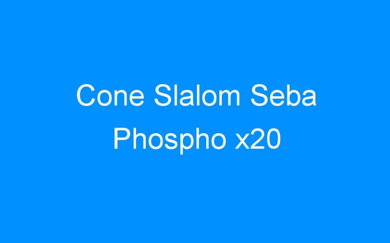 Lire la suite à propos de l’article Cone Slalom Seba Phospho x20