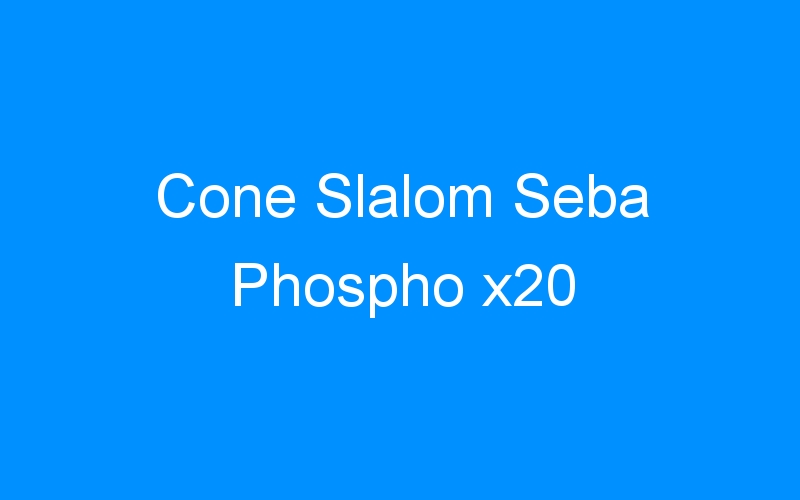 You are currently viewing Cone Slalom Seba Phospho x20