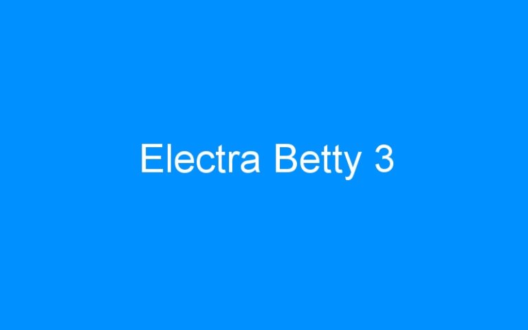Lire la suite à propos de l’article Electra Betty 3