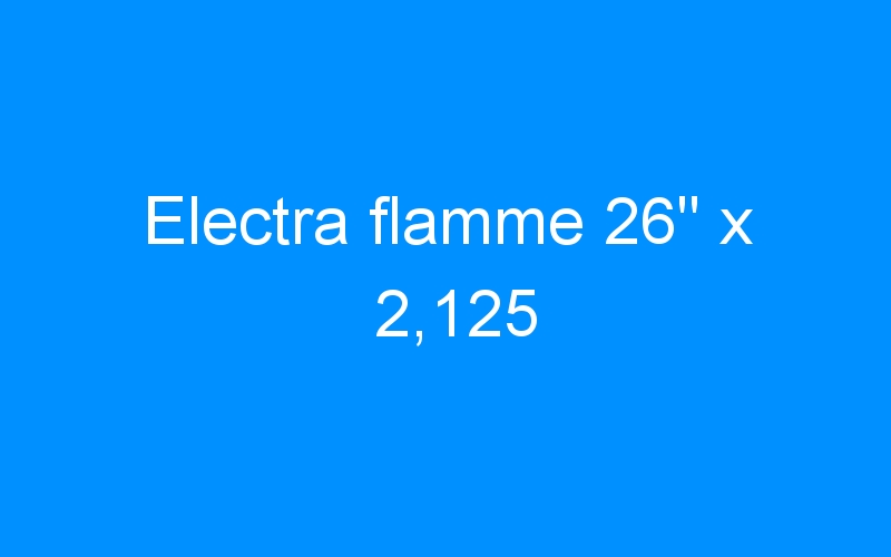 You are currently viewing Electra flamme 26″ x 2,125
