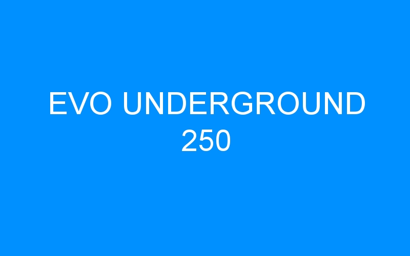 You are currently viewing EVO UNDERGROUND 250