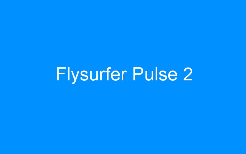 You are currently viewing Flysurfer Pulse 2
