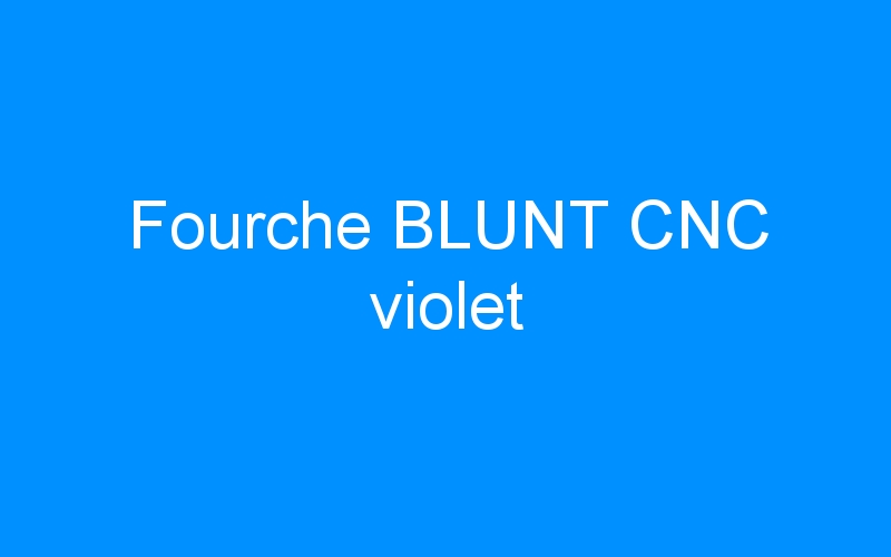 You are currently viewing Fourche BLUNT CNC violet