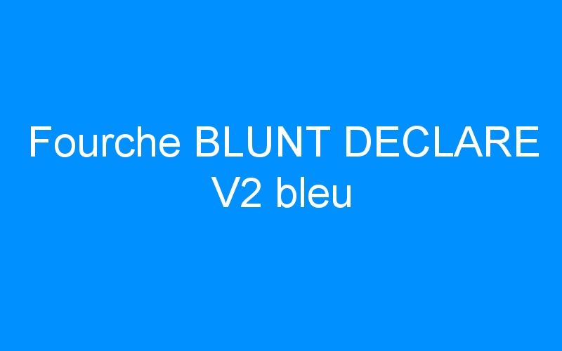 You are currently viewing Fourche BLUNT DECLARE V2 bleu