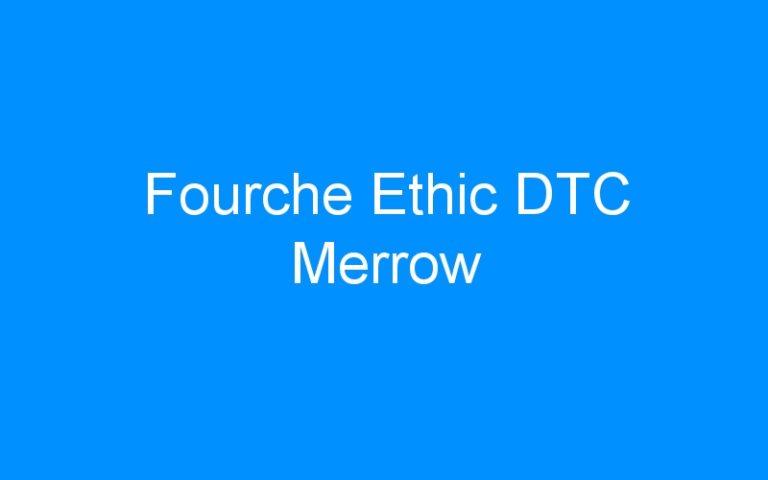 Lire la suite à propos de l’article Fourche Ethic DTC Merrow