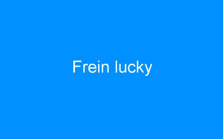 Lire la suite à propos de l’article Frein lucky