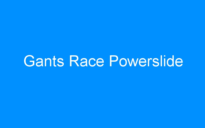 You are currently viewing Gants Race Powerslide