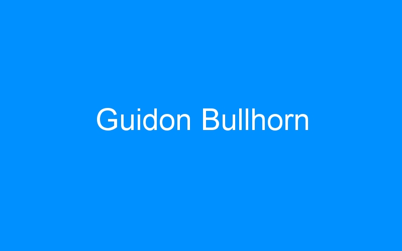You are currently viewing Guidon Bullhorn