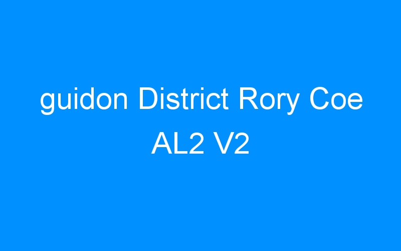 You are currently viewing guidon District Rory Coe AL2 V2