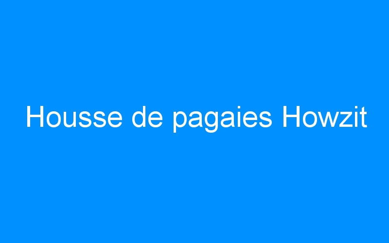You are currently viewing Housse de pagaies Howzit