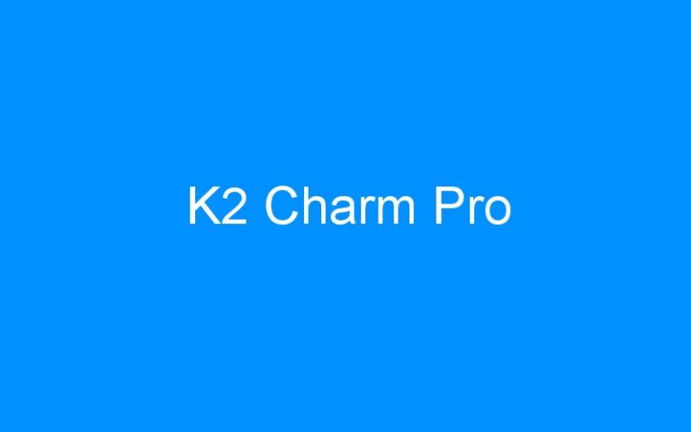 Lire la suite à propos de l’article K2 Charm Pro