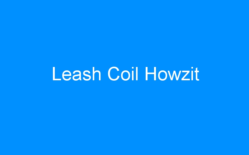 You are currently viewing Leash Coil Howzit