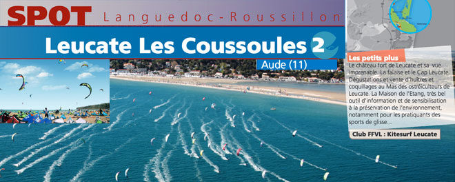You are currently viewing Zone de kitesurf de Leucate les coussoules : Accès, stat de vents et description