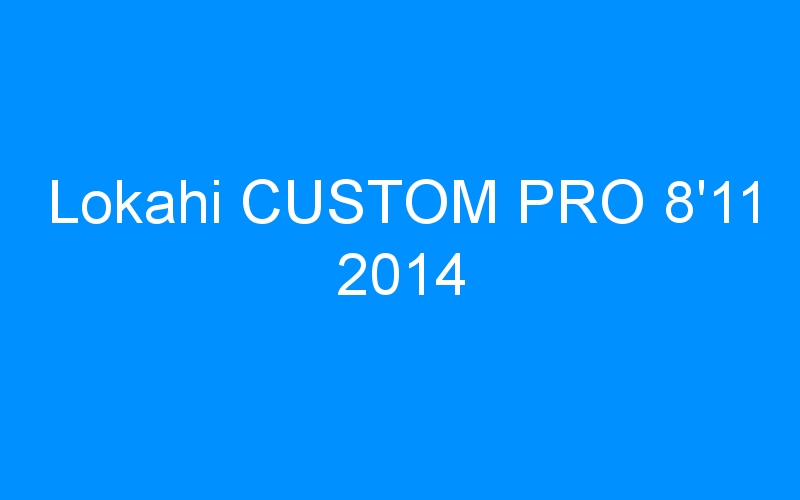 You are currently viewing Lokahi CUSTOM PRO 8’11 2014
