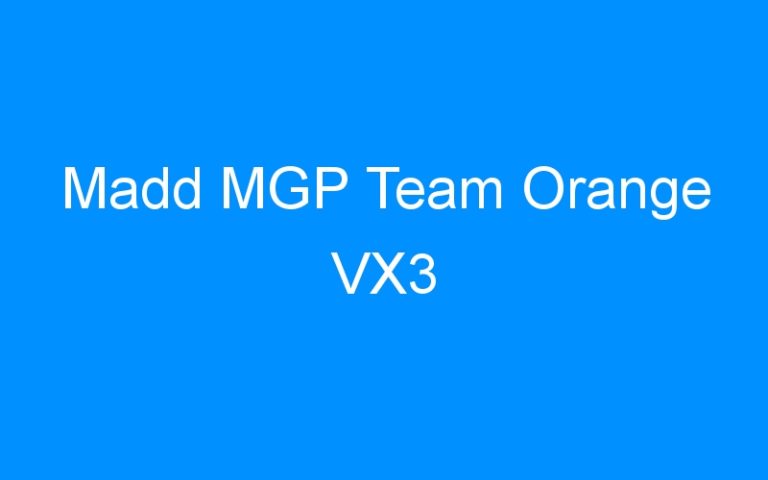 Madd MGP Team Orange VX3