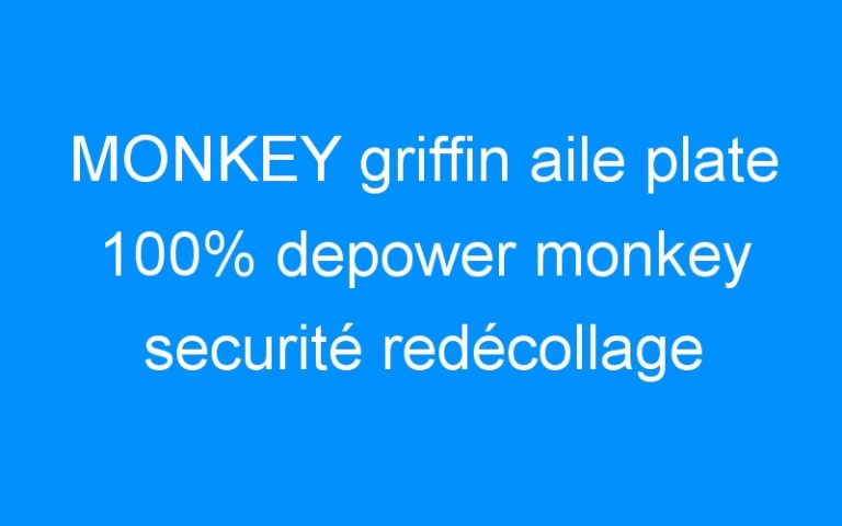 Lire la suite à propos de l’article MONKEY griffin aile plate 100% depower monkey securité redécollage Destock-Cycle.fr kitesurf roller palavas magasin de sport