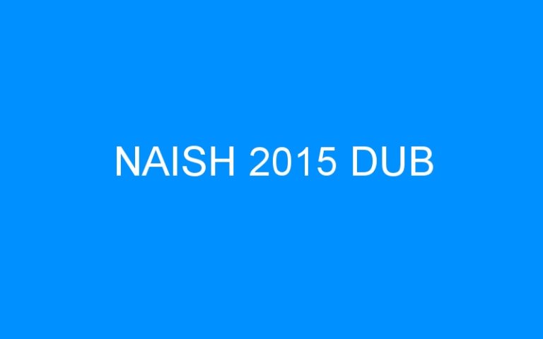 Lire la suite à propos de l’article NAISH 2015 DUB