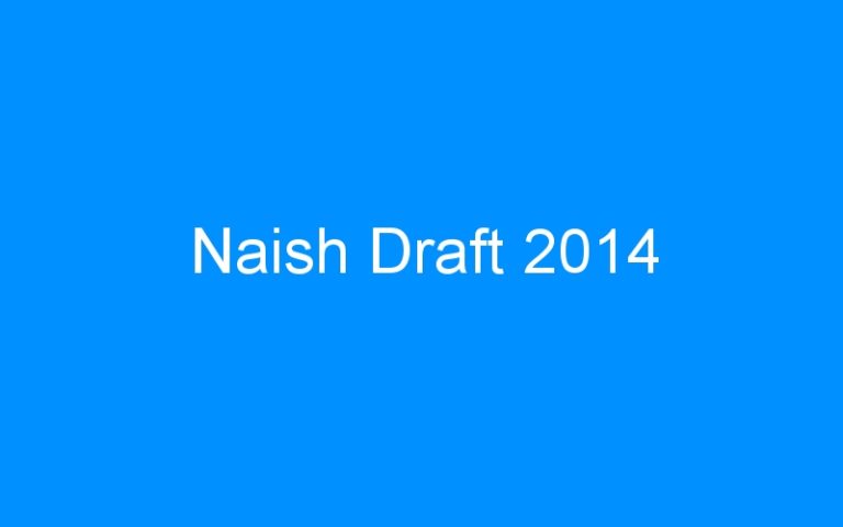 Lire la suite à propos de l’article Naish Draft 2014