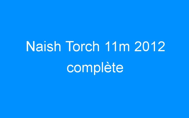 Lire la suite à propos de l’article Naish Torch 11m 2012 complète