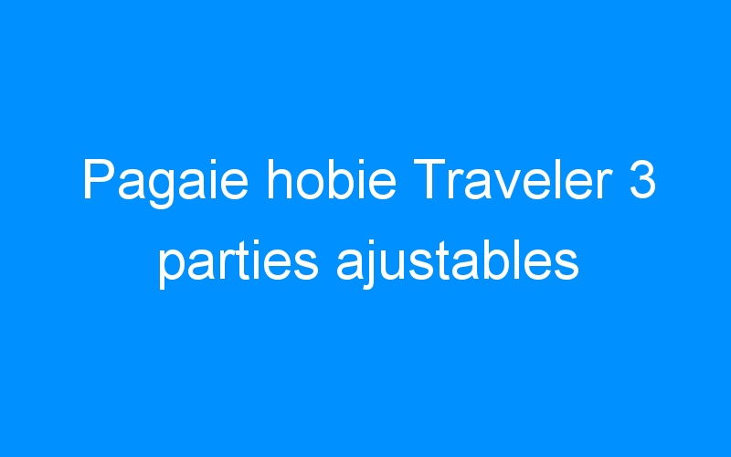 You are currently viewing Pagaie hobie Traveler 3 parties ajustables