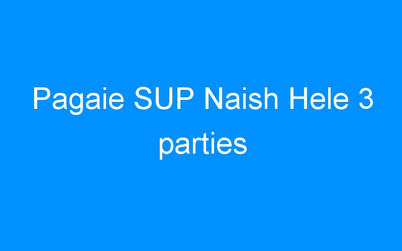 You are currently viewing Pagaie SUP Naish Hele 3 parties