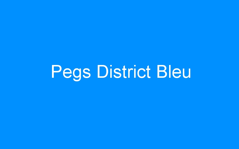 Pegs District Bleu