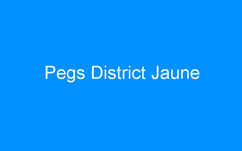Pegs District Jaune