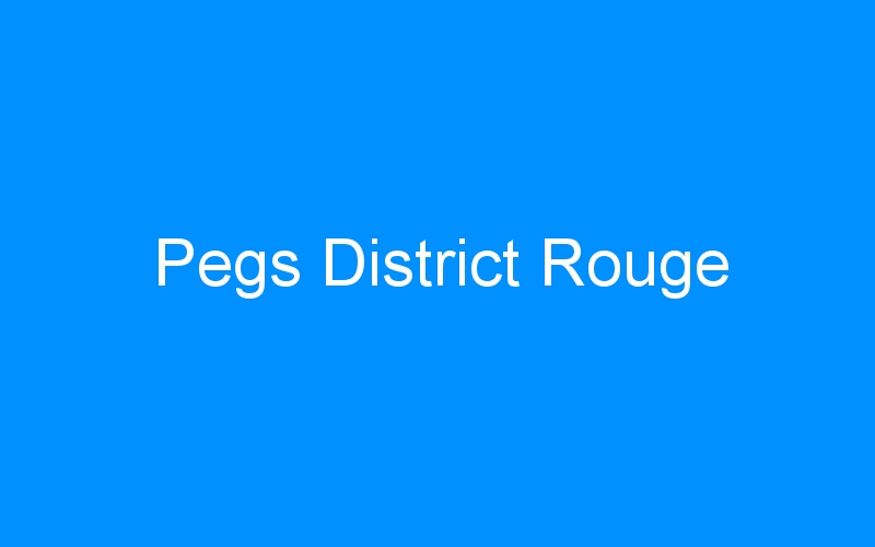 Pegs District Rouge