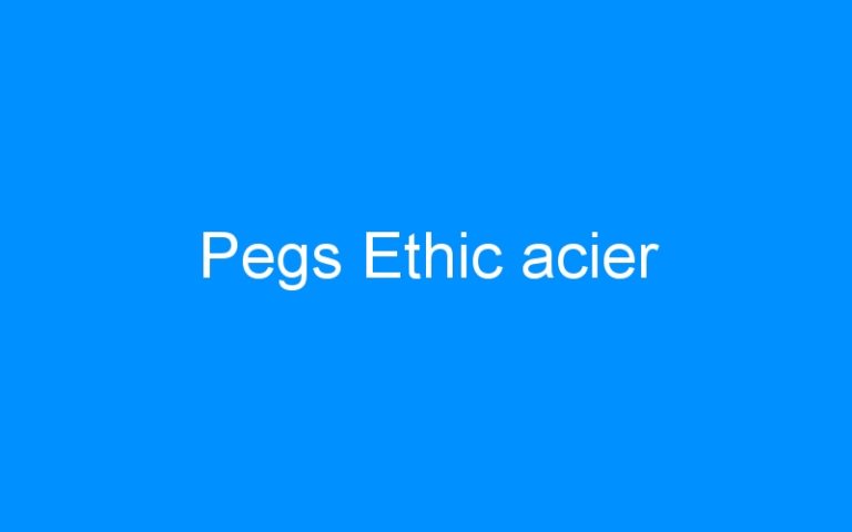 Pegs Ethic acier