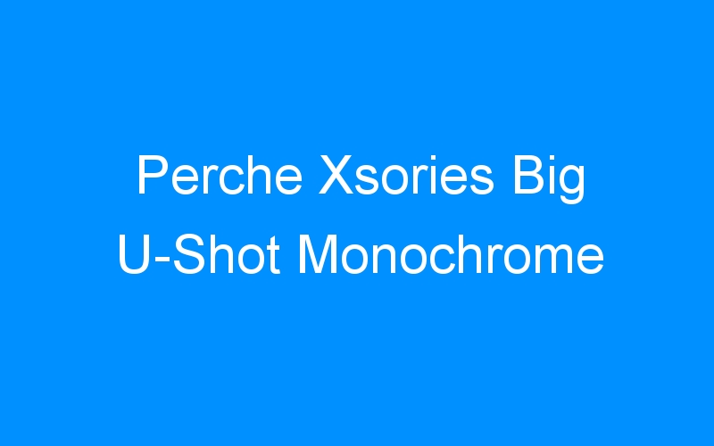 You are currently viewing Perche Xsories Big U-Shot Monochrome