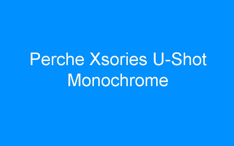 You are currently viewing Perche Xsories U-Shot Monochrome
