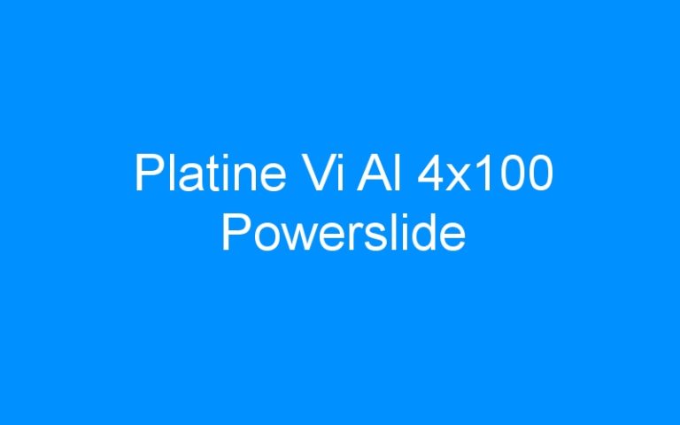 Platine Vi Al 4×100 Powerslide