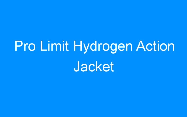 Lire la suite à propos de l’article Pro Limit Hydrogen Action Jacket
