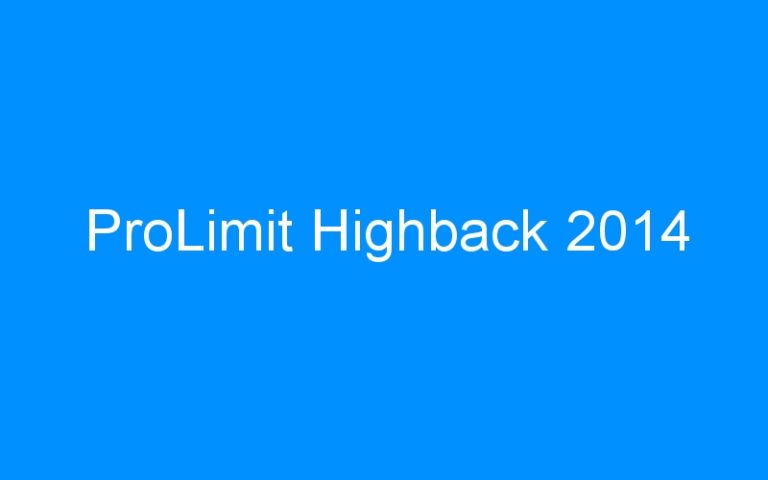 ProLimit Highback 2014