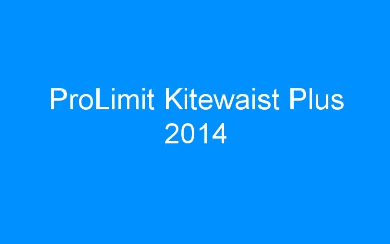 Lire la suite à propos de l’article ProLimit Kitewaist Plus 2014
